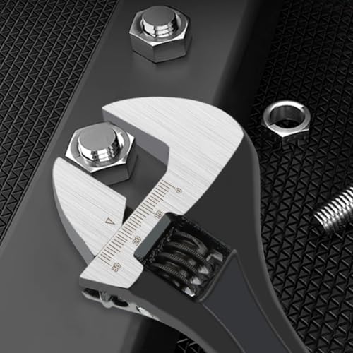 NINEFOX Adjustable Wrench Set 3 Piece Wide Jaw 6 8 10 In for Plumbing Auto