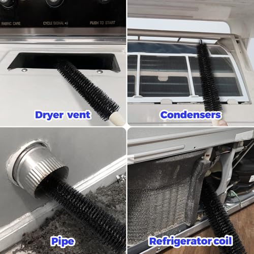 Holikme Dryer Vent Cleaner Kit 3 Pack – Crevice & 2 Lint Brushes - size: 3Pack