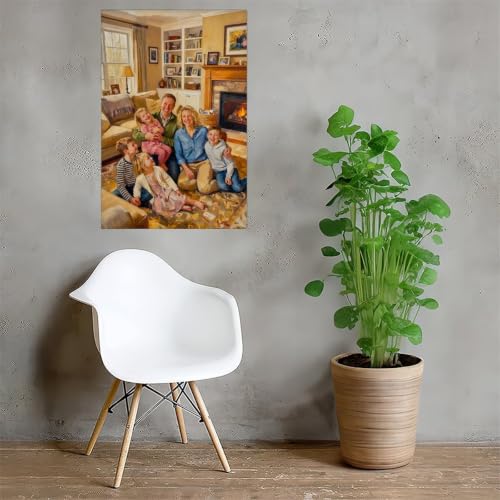 Oil Painting Style Personalized Canvas from Photo to Decor - color: Oil Painting