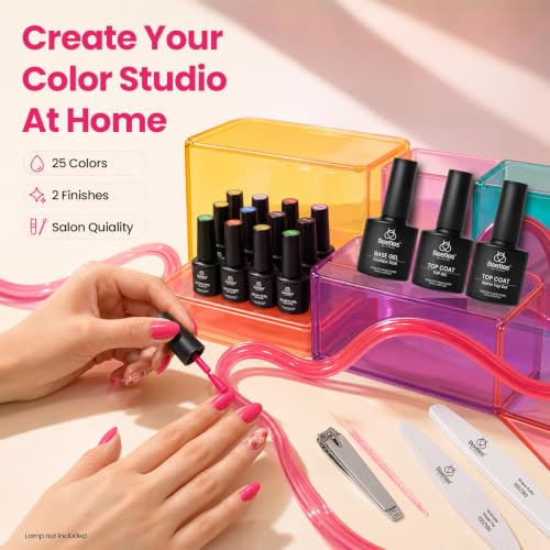Beetles Fall Gel Polish Kit, Chic Outfits Collection, 25 Colors - color: 0-0 Chic Outfits