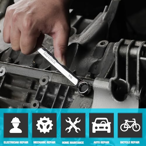 DURATECH 7/16" Combination Wrench, SAE - size: 7/16"