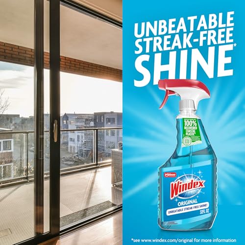 Windex Glass & Window Cleaner Spray Bottle, Original, 23 oz - size: 23 Fl Oz (Pack of 1), style: Trigger
