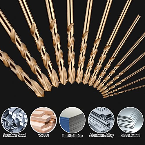 Metric 16Pcs 4mm M35 Cobalt Drill Bit Set - size: 4mm（16pcs）