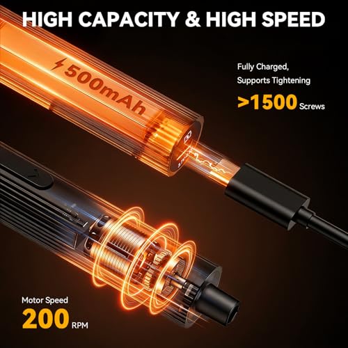 KELIN 156in1 Electric Screwdriver 5 Torque Levels 140 Magnetic Bits