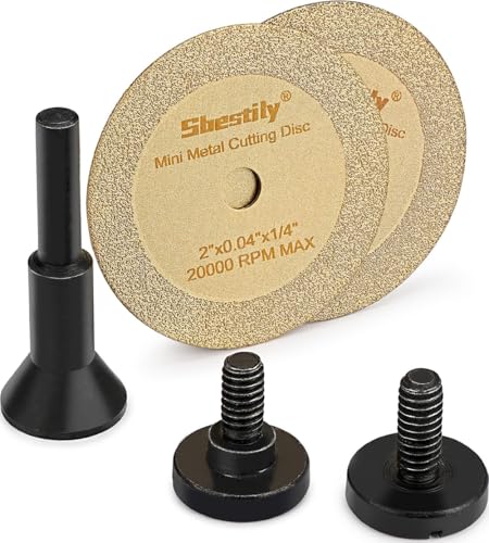 Sbestily Metal Diamond Cutting Wheel 2Inch Drill/Die Grinder Cut Off Wheel - style: Cutting Wheels + Mandrel (2+1)