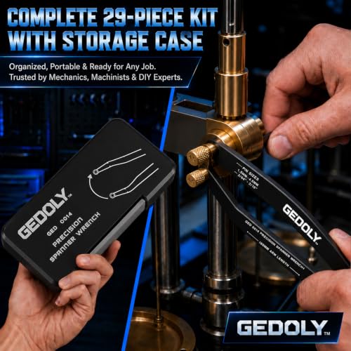 Adjustable Pin Spanner Wrench Set, Heavy Duty Shock & Lock Nut Tool
