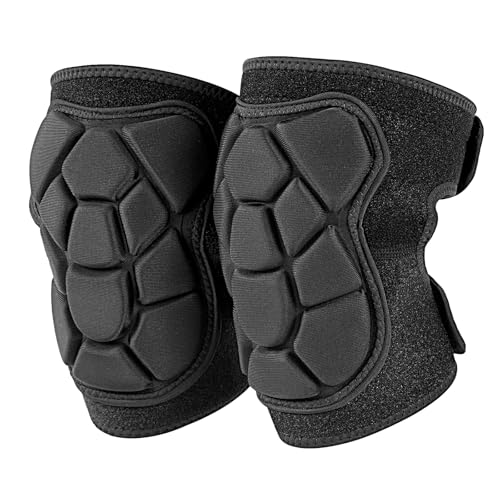 OTraki Gardening Knee Pads for Women & Men Knee Cushion for Kneeling | Adjustable High Elastic Soft Durable Kneepads for House Floor Cleaning, Gardening Maintain, Construction Work, Black L