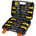HORUSDY 11-piece Magnetic Screwdriver Set with Case, 5 Phillips & 5 Flat Head Tips with Magnetizer demagnetizer Precision Screwdriver Set - style: 11-piece Magnetic Screwdriver Set with Case