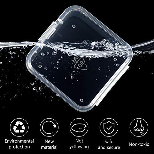 Jetec 6 Pieces Small Clear Plastic Storage Box, 1.7 x 1.7 x 0.8 Inch - size: 1.7 x 1.7 x 0.8 Inch