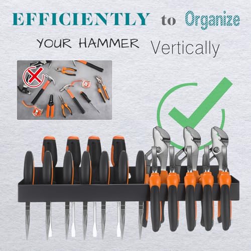 Pliers Holder Wall Mount Plier Storage Rack Heavy Duty Small Tool Organizer for Garage Workshop, Garage Wall Mount (Plier)