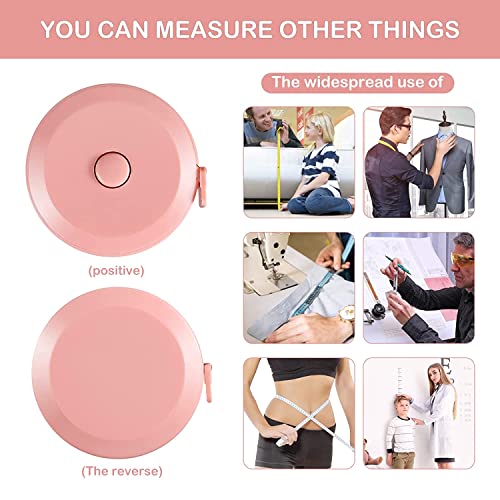 Tape Measure, 4 Pack Soft Retractable Measuring Tape 60-Inch/150cm Double-Scale Metric Tape Measure,for Body Measuring Sewing Tailor Cloth Knitting Home Craft Measurements (Blue) - color: 4 Pack (blue)