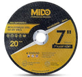 20 Pack Cut Off Wheels 7 Inch Cutting Wheel 7”x1/16”x7/8” Metal&Stainless Steel Cutting Disc Fit for Angle Grinder - style: 20PCS 7Inch Cut Off Wheels