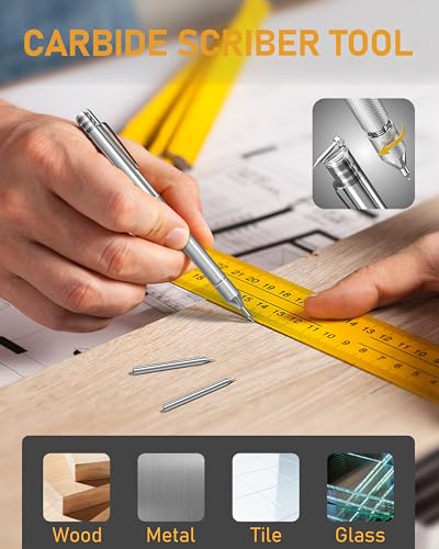 STAGEEK 49 Pack Carpenter Pencils with Sharpener