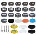 174 Pcs 3 Inch Sanding Discs,60-10000 Sanding Paper Drill Polishing Kit