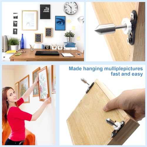 Picture Hanging Marker Kit with Bubble Level, 2-Pack for Frames & Art