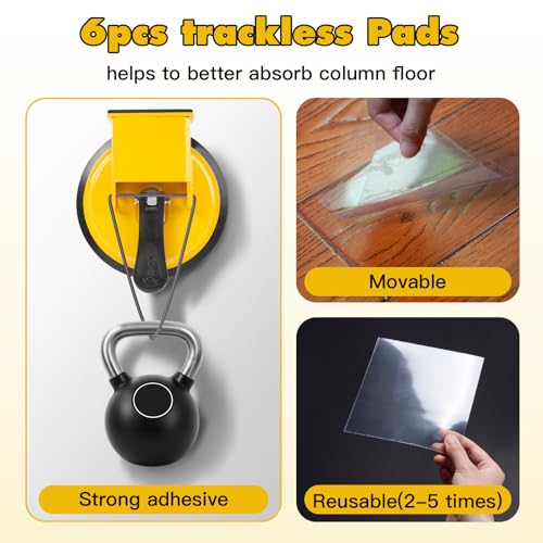 Heavy Duty Suction Cup Floor Gap Fixer with Mallet for Laminate & Hardwood