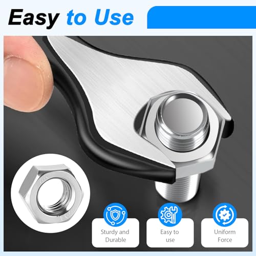 (10sets) 1/4-20x2 Hex Head Screw Bolt,Lock Nuts,Flat & Lock Washers Kits,304 Stainless Steel 18-8 Hex Screws Nuts and Bolts Assortment Kit, Fully Threaded - size: 1/4-20x2