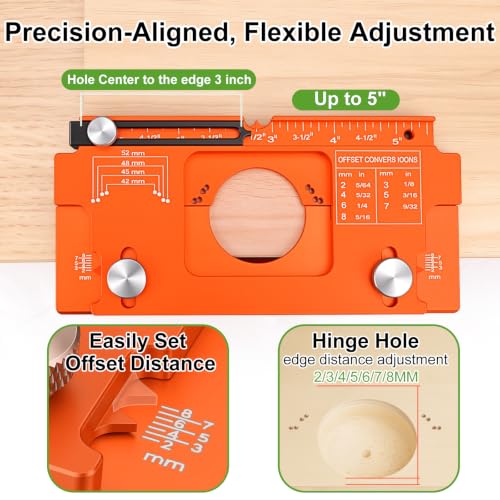 Metal Concealed Hinge Jig, Cabinet Hinge Jig, Door Installation Kit
