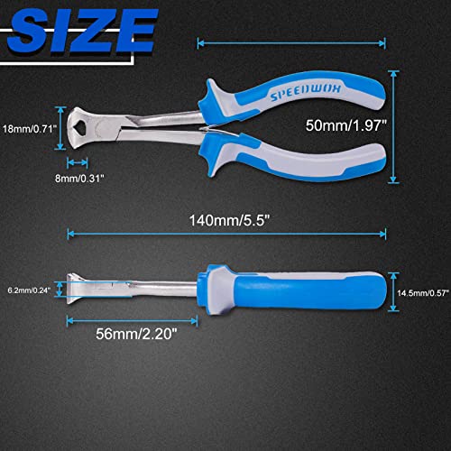 SPEEDWOX 5-1/2 Inches Long Reach End Nippers Mini End Cutting Pliers - style: End Nippers