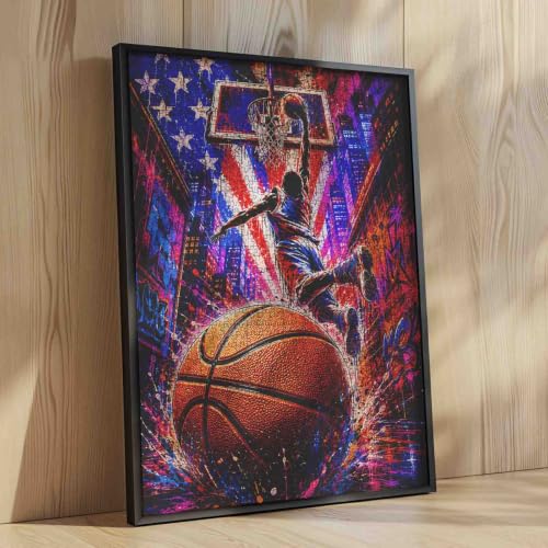 Street Basketball Shooting Jigsaw Puzzles for Adults 1000 Pieces - color: Sports 01
