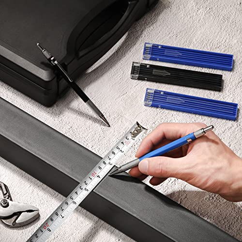 Gersoniel 2 Pcs Welders Pencil with 12 Round Refills Metal Welding Marker