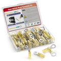 12-10 AWG/Gauge Heat Shrink Ring Terminal Kit Wire Connector Cable End Lugs - size: 12-10AWG-50pcs