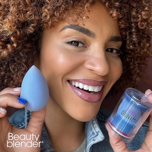 Beautyblender Denim Makeup Sponge, Streak-Free Finish, Vegan - color: Denim (Limited-Edition)