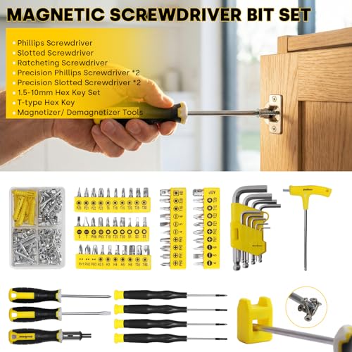 Enventor Tool Set with Molded Storage Case, 220 Pieces - size: Large tool set-220PCS