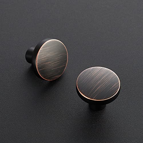 Ravinte Oil Rubbed Bronze Drawer Pulls, 1-1/4 Inch Cabinet Knobs,25 Pack - color: Oil Rubbed Bronze