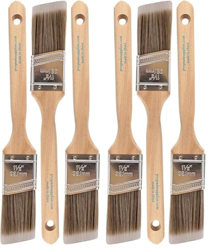 Pro Grade - Paint Brushes - Paint Brush Set (3 Ea 1.5A SC) (Pack of 2) - size: 3 Ea 1.5A SC (Pack of 2)