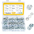 260Pcs Flange Hex Bolts and Nuts Kit,M8 x1.25 (M6 x1.0 M10-1.25 Available) (16mm to 40mm) Metric Bolt Assortment,Alloy Steel Class 8.8 Zinc Plated - size: 260Pcs M8 FLANGE HEX Zinc