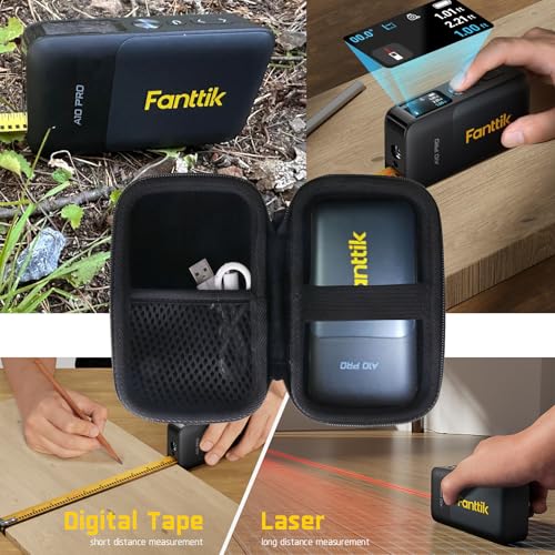 Hard Carrying Case for Fanttik A10 Pro /A10 Apex 3-in-1 Digital Laser Tape Measure (Case Only)