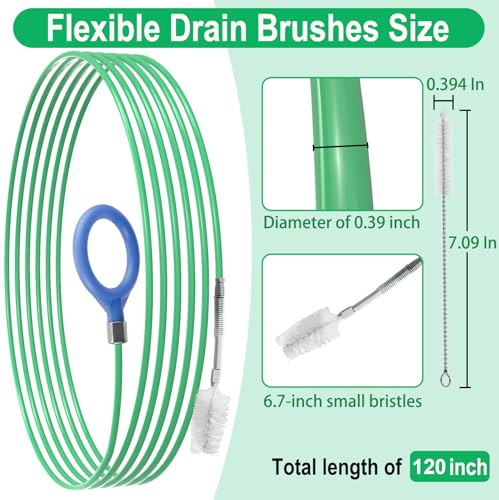 Auto Sunroof Drain Cleaning Tool, 120 Inch Flexible Tube Cleaning Brush - size: 120 Inch