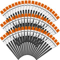 Crtiin 60 Bulk 1 Inch Flat Paint Brushes for Acrylic Painting Large(Black) - color: Black, size: 1 Inch
