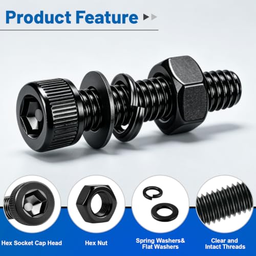 1320PCS M3 Socket Head Screws Nut and Washer Assortment Kit 12.9 Steel - size: G12.9 M3 1320PCS