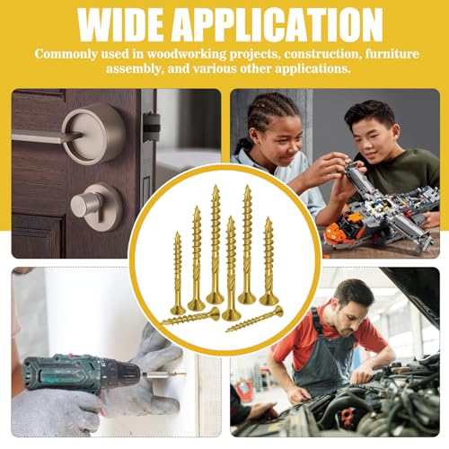 Wood Screws Assortment Kit with Assorted Torx Drive Deck Screws, 450pcs