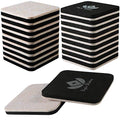 20 Pack 3in.Square Felt Sliders for Hard Surfaces - Heavy Duty Furniture Moving Sliders
