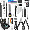 76pcs 3D Printer Tools Kit for Model Finishing/Deburring/Drilling/Polishing, 3D Printer Accessories incl. Flush Cutter, Pilers, Digital Caliper, for Bambu Lab, Flashforge, K2, FDM/SLA Printers etc - style: Master 3D Box