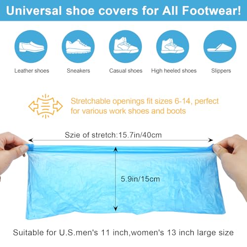 Shoe Covers Disposable, 1000 Pieces (500 Pairs), Non-Slip, Waterproof