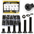 KADRICK 325Pcs M5 Countersunk Screw Kit,M5 Flat Head Bolts Nuts Washers - size: M5 325Pcs 8-30mm