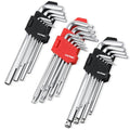 HAUTMEC 27-Piece 3-in-1 Allen Wrench Set, Metric Hex Key & Torx Star Wrench, Ball End & Drilled Tip, CR-V Steel L-Shape Tool Kit - style: 27PCS(Metric Hex Key & Star Wrench & Metric Ball Key)