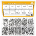 385 Pieces M4 Machine Screws Nuts Washers Set, Sutemribor M4 x 5/6/8/10/12/16/20mm Phillips Countersunk Head Machine Screws Nuts Washers Assortment Kit, 304 Stainless Steel, Fully Threaded - size: M4, style: Phillips Countersunk Head