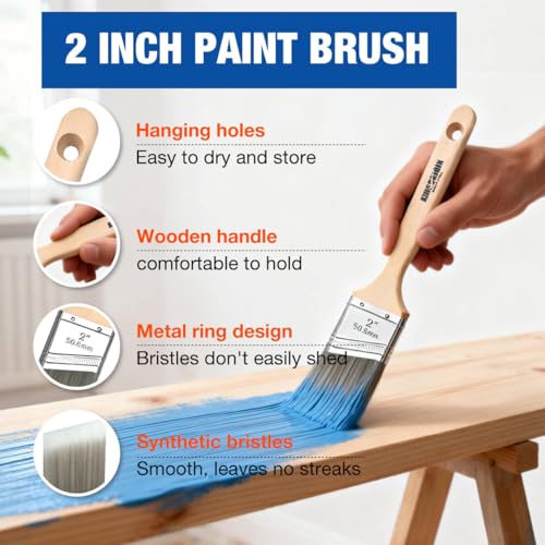13 Pcs Paint Tray Set, Paint Brush with 9" & 4" Paint Roller - color: 13 Pack, 9" Paint Trays
