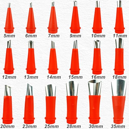 Caulking Kit Chalking Nozzles Tips Caulk Finisher Kit with Connection Bases Replacement 32 Pieces