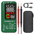 Digital Multimeter Infrared Thermometer Rechargeable Smart Voltmeter 9999 Counts Electrical Current Tester Capacitance, High/Low Voltage Diode Tester for LED Automotive Electrician Electronic