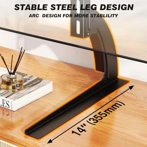5Rcom TV Stand Mount, Universal Tabletop for 22-65 Inch Flat Screen TVs - size: 22-65inch