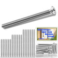 Twidec/30PCS Machine Screws #6-32x1-1/2",1-3/4",2" Extra Long Outlet Screws 304 Stainless Steel Phillips Flat Head Electricians Screws for Knob and Pull Installation,Cabinet Door and Drawer Screws - size: #6-32x1-1/2",1-3/4",2", style: SS Flat Head