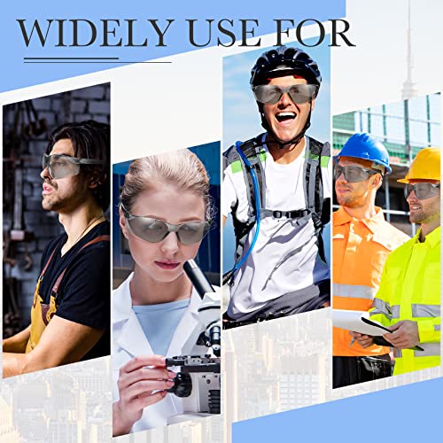 12 Pack Safety Glasses Bulk for Men Women, Tinted Safety Glasses, Gray - color: Gray