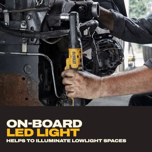 DEWALT 20V MAX XR Cordless Ratchet, 3/8" and 1/2" Sealed Head Ratchet, Bare Tool Only (DCF510B) - style: Bare Tool Only