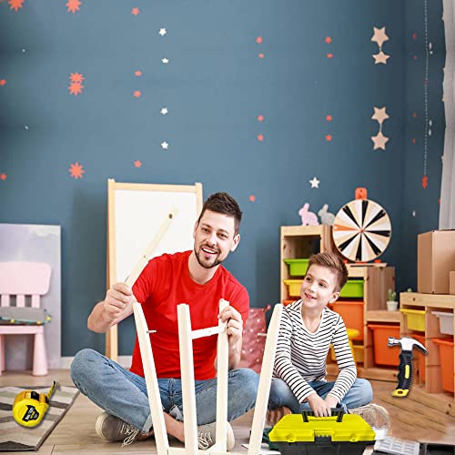 Kids Real Tools Set,Woodworking Tool Set,30 PCS Builder Children Real Hand Tools Kit Construction Learning,Home DIY Play for Boys & Girls Beginner Learning Gift,Come with Tool Box - size: 30 PCS